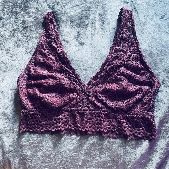 Purple Lace Bralette Large - Picture 3 of 4